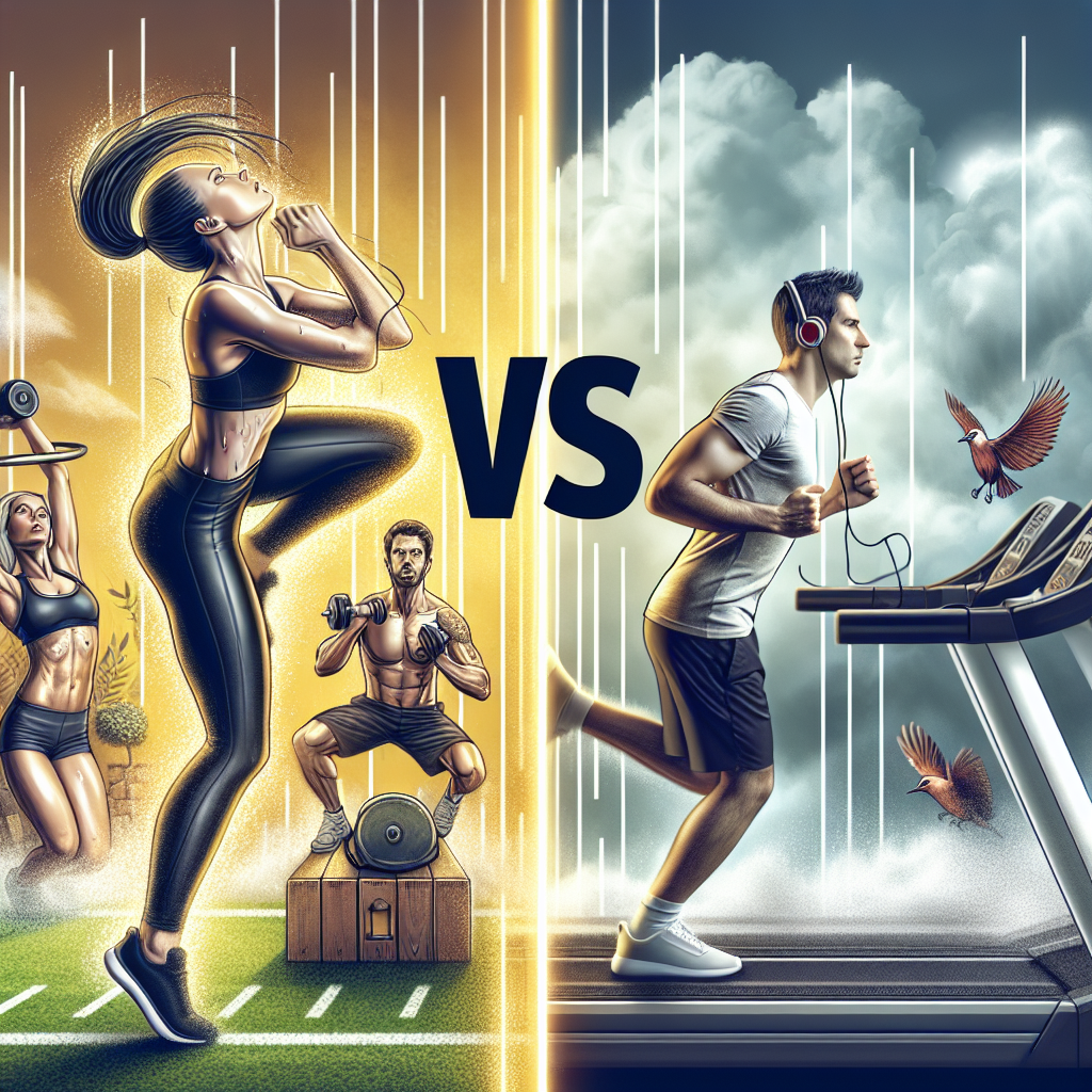 Illustration of HIIT Workouts vs Steady State Cardio: Exercise Comparison and Results