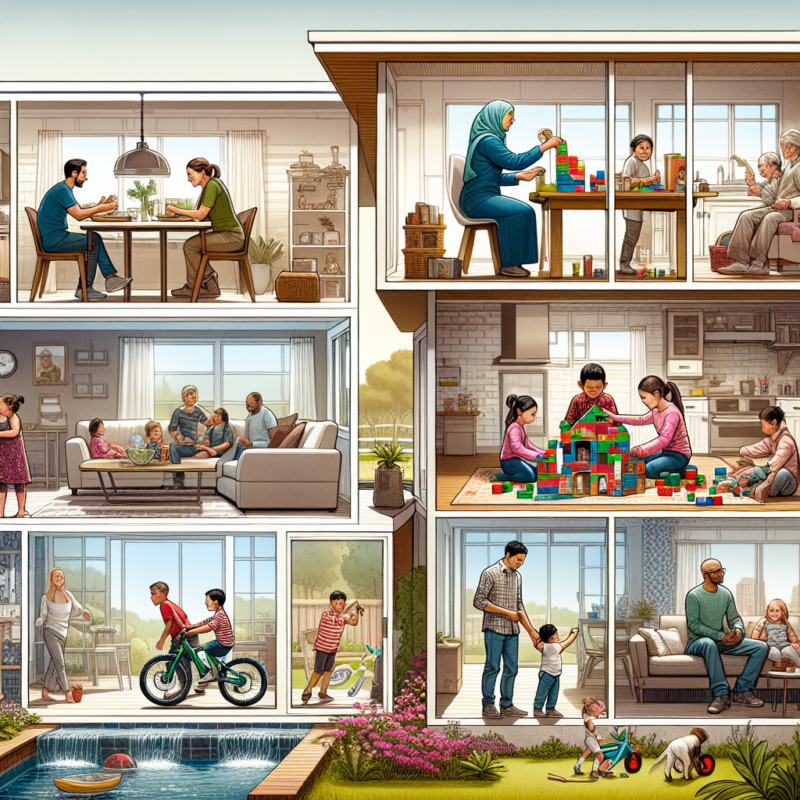 Illustration of How Multigenerational Homes Are Reshaping Family Living and Shared Spaces